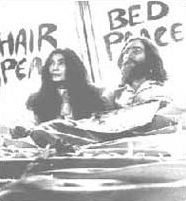 Bed-In 1969 John Lennon und Yoko Ono - copyright unknown