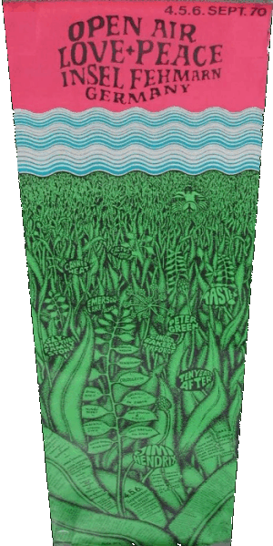 Plakat Open Air Festival Fehmarn 1970 - copyright unknown